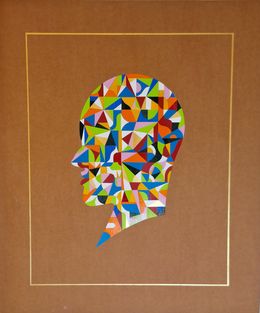 Peinture, Radial progression #1. From The Geometric Head Series, Almo