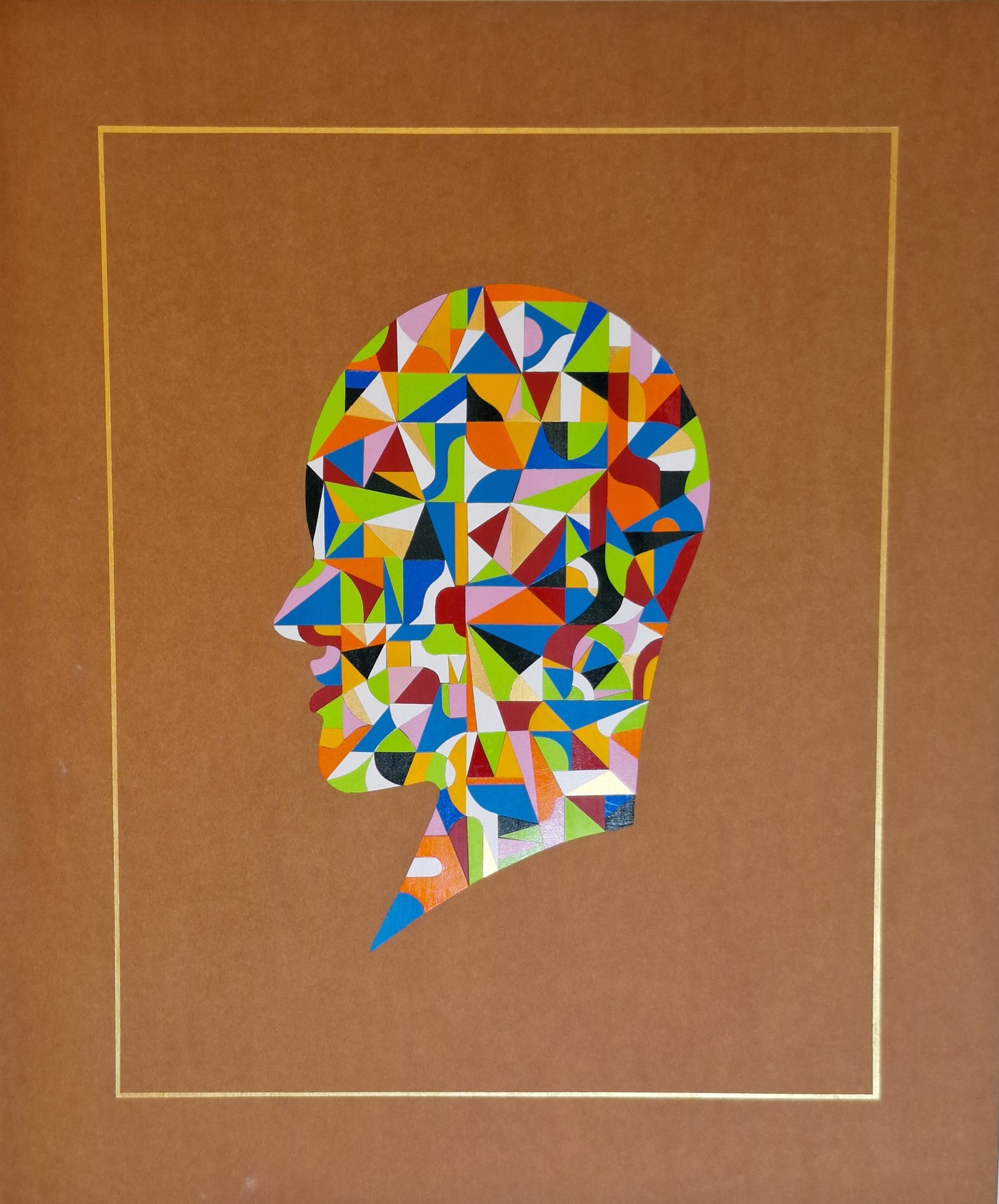 Almo, Radial progression #1. From The Geometric Head Series Almo, Radial progression #1. From The Geometric Head Series