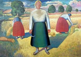 Painting, In field, Viktor Konotopsky