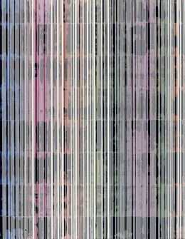 Gemälde, Variation monotempreinte-01-2021, Laurent Prudot