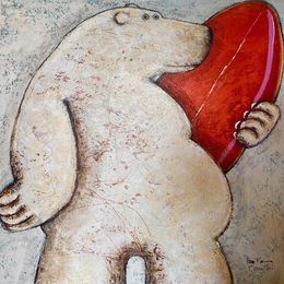 Gemälde, Surf rouge, Hervé Maury