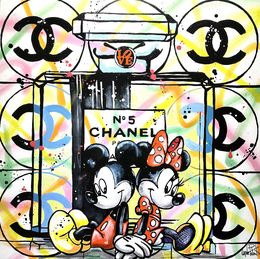 Gemälde, Minnie Mouse adore le parfum Chanel n°5, Patrick Cornée