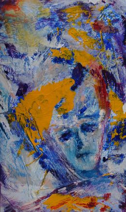 Peinture, Sans titre (portrait jaune), Irina Dopont