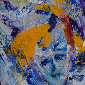Gemälde, Sans titre (portrait jaune), Irina Dopont