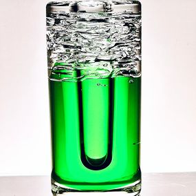 Design, Green Artistic Vase, pattern no. 7411/19, Frantisek Vizner