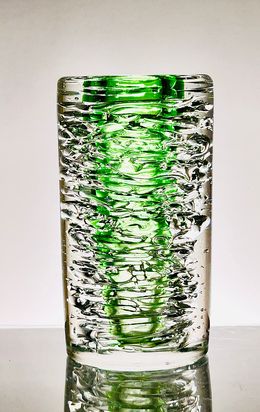 Design, Green Artistic Vase, pattern no. 6825, Frantisek Vizner