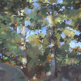Peinture, En foret, Christophe Thiry