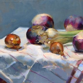 Gemälde, Les oignons, Christophe Thiry