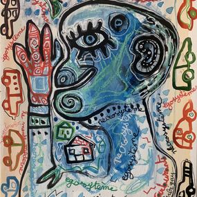 Fine Art Drawings, Mon égosystème 2, Brigitte Derbigny