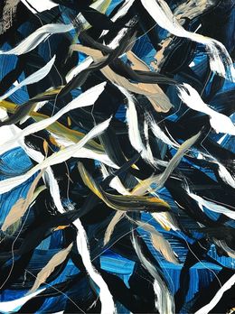 Painting, Abysses - N°10, Les vagues de couleur N°19, Anaïs LF