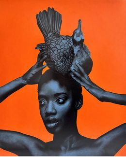 Gemälde, Feel the Blue III, Ritchelly Oliveira