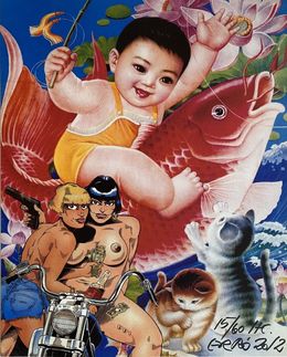 Print, Red Fish, Erró