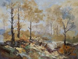 Gemälde, Autumnal Light in Golden Woods, Schagen Vita