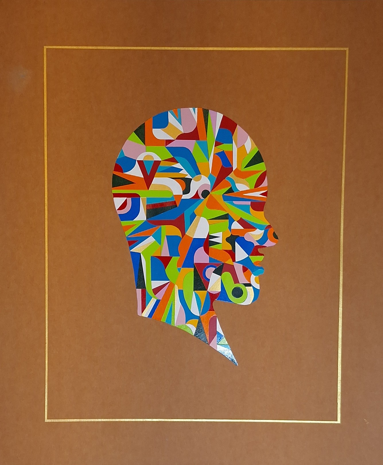 Almo, Radial progression #2. From The Geometric Head Series Almo, Radial progression #2. From The Geometric Head Series