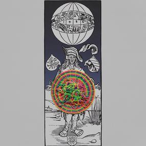 Gemälde, Untitled. Unique embroidery artwork from the Durero series, Ana Seggiaro
