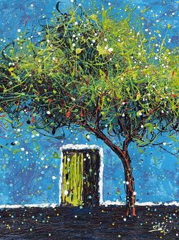 Painting, Under the Olive Tree (ready to hang), Nadin Antoniuk