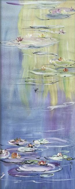 Painting, Nymphéas bleu, Xiu