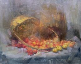 Painting, Still Life with Cherries, Artyom Abrahamyan