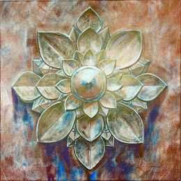 Gemälde, Temple lotus. Fiery., AreiRa