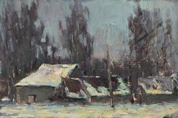 Gemälde, After a cold night, Volodymyr Pashchenko
