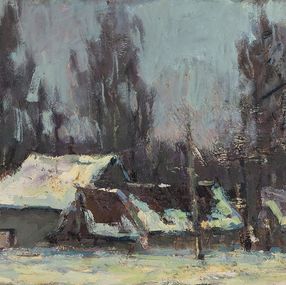 Gemälde, After a cold night, Volodymyr Pashchenko