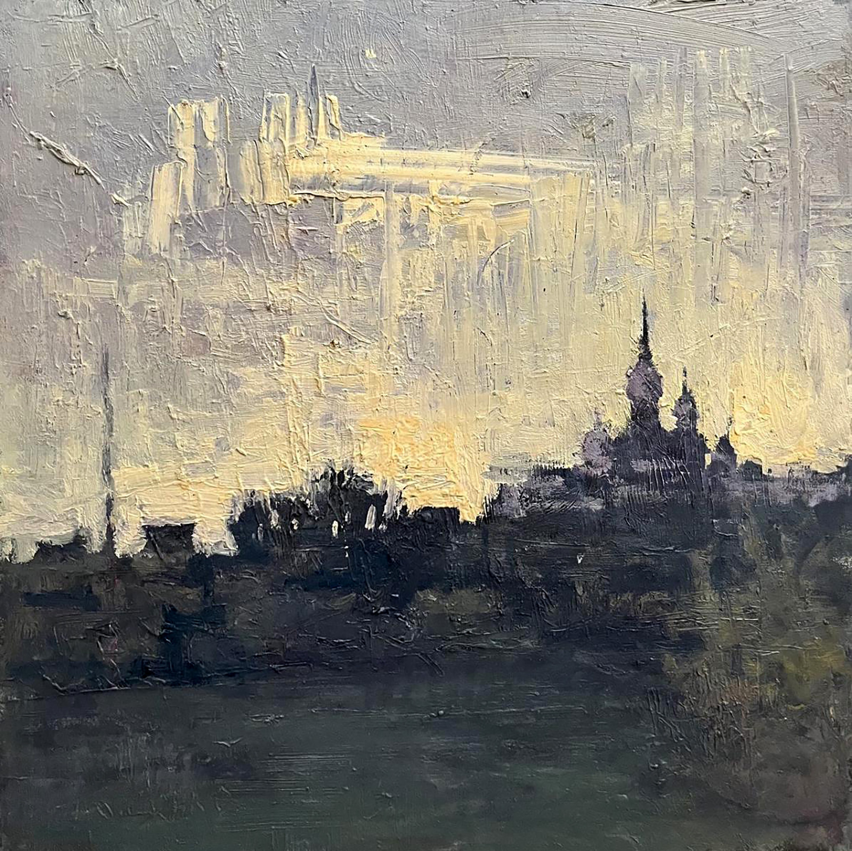 Volodymyr Pashchenko, Landscape with a church Volodymyr Pashchenko, Landscape with a church