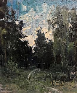Painting, Green forest, Volodymyr Pashchenko
