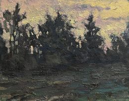 Painting, Green forest, Volodymyr Pashchenko