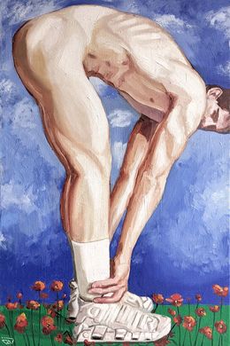 Gemälde, Nicolas aime faire son jogging le dimanche matin avant la messe, G. Carta