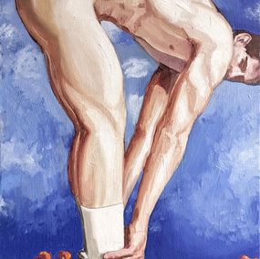 Gemälde, Nicolas aime faire son jogging le dimanche matin avant la messe, G. Carta