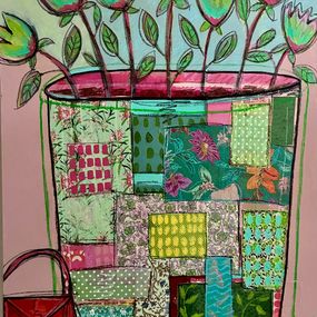 Painting, Les tulipes vertes, Patricia Simsa