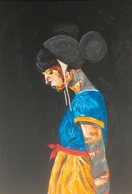 Gemälde, Blanche, Raphaël Federici (ParisSketchCulture)