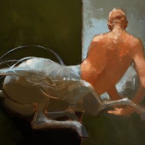 Peinture, Dissociated Centaur, Olivier Massebeuf