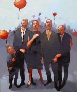 Painting, The fair, Olivier Massebeuf
