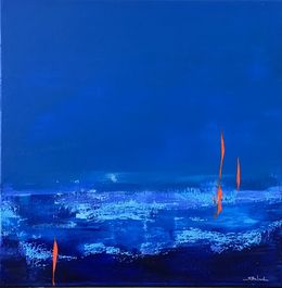 Gemälde, Bleu intense, Sandrine Belmont