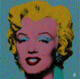 Drucke, Sage Blue Popart Marylin, Kurotory