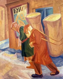 Peinture, Difficult day - (based on Alexandr Bogomazov), Viktor Konotopsky