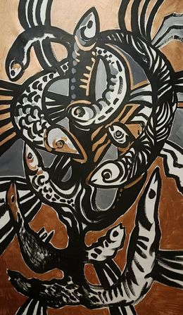 Painting, Anxiety as a Survival Mechanism, Iryna Burda