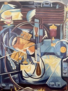 Gemälde, Artist's thoughts - (based on Natalia Goncharova), Viktor Konotopsky