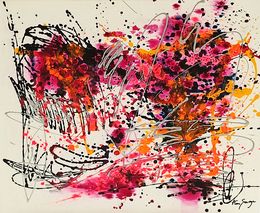 Gemälde, Nuances de roses, Âme Sauvage