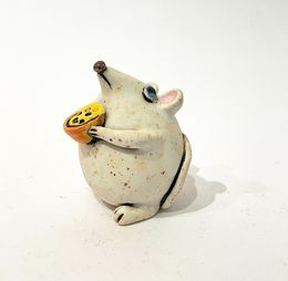 Skulpturen, White Charming Mouse, Viktor Zuk