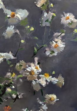 Painting, Asters, Christophe Thiry