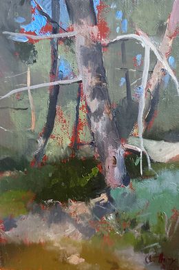 Painting, L'arbre, Christophe Thiry