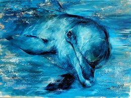 Gemälde, Dolphin, Eleonora Taranova