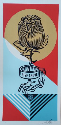 Print, Rise Above Rose Geometric, Shepard Fairey (Obey)