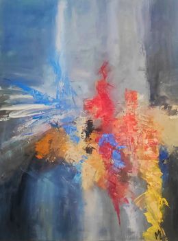 Painting, Éruption de vie, Marie Line Robert