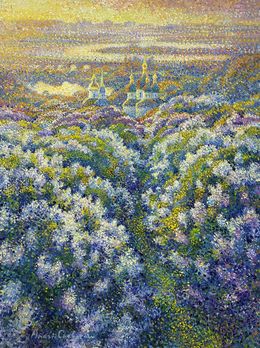 Gemälde, Temple of blooming silence, Andrii Chebotaru