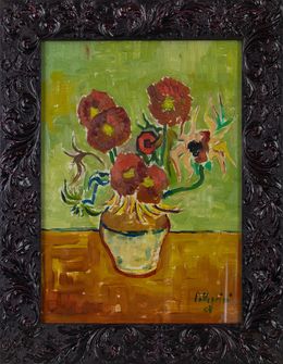 Gemälde, Vase of Flowers, Sirio Pellegrini