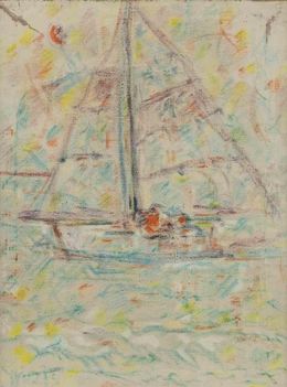Peinture, Boat, Sirio Pellegrini