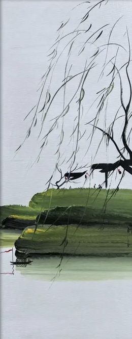 Gemälde, Nymphéas bleu (1), Xiu